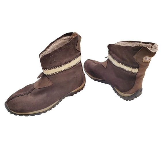 Sorel Nicolet Winter Boots Womens Size 8 Brown Slip On Ankle Waterproof - Picture 1 of 12